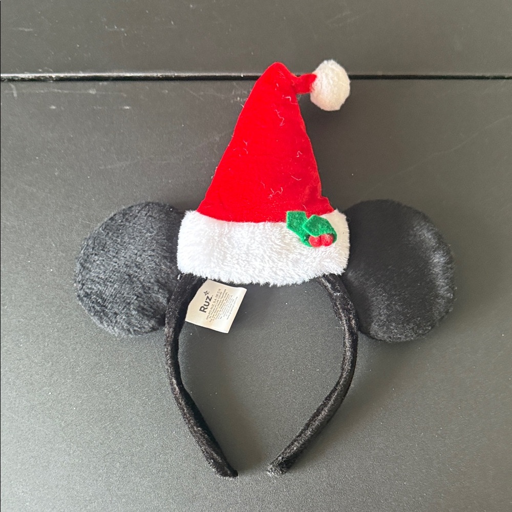 Disney Red and Black Santa Hat Headband